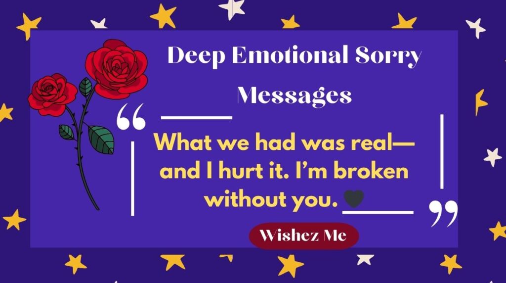 Deep Emotional Sorry Messages