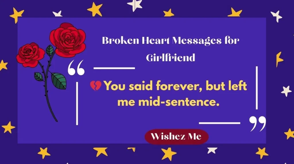 Broken Heart Messages for Girlfriend