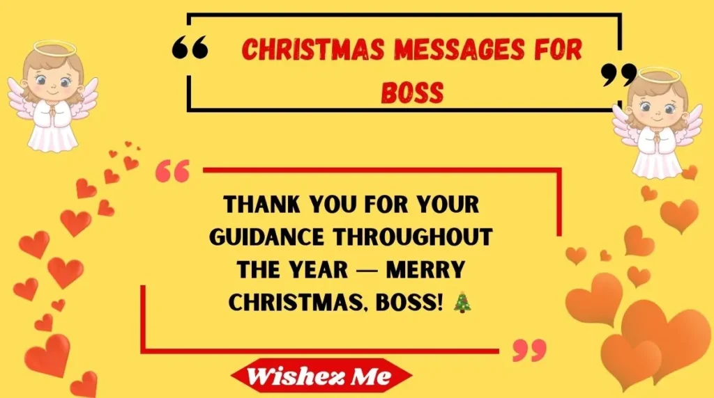 Christmas Messages for Boss
