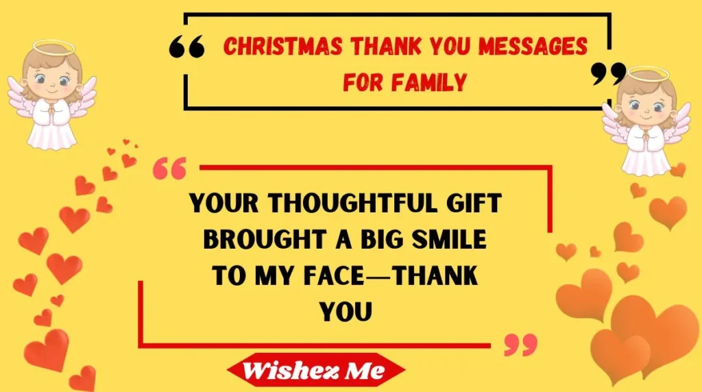 Christmas Thank You Messages for Family