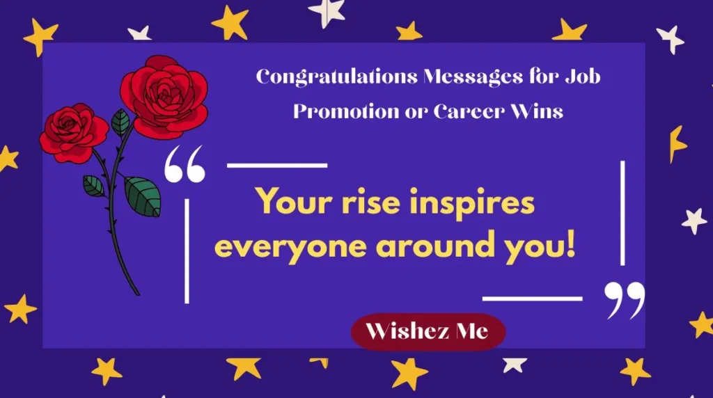 Congratulations Messages for Job Promotion or Career Wins