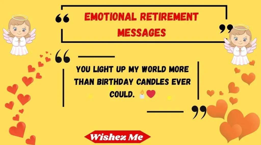 emotional retirement messages