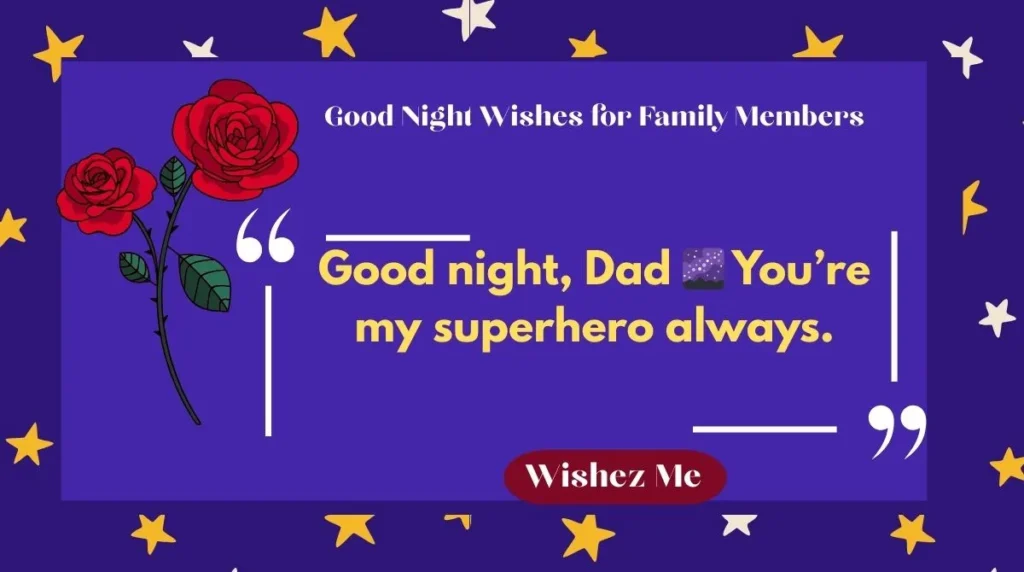 Good Night Wishes for Family Members