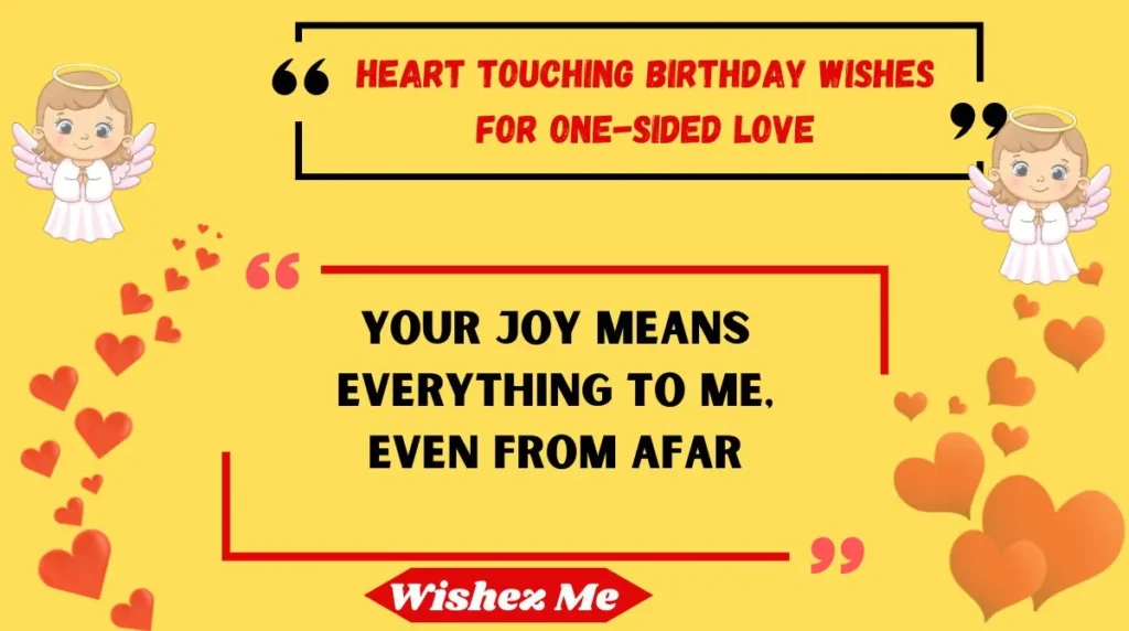 Heart Touching Birthday Wishes for One-Sided Love