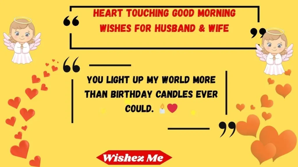 heart touching good morning wishes for husband & wife