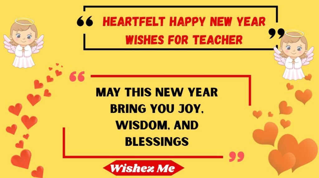 Heartfelt Happy New Year Wishes for Teacher