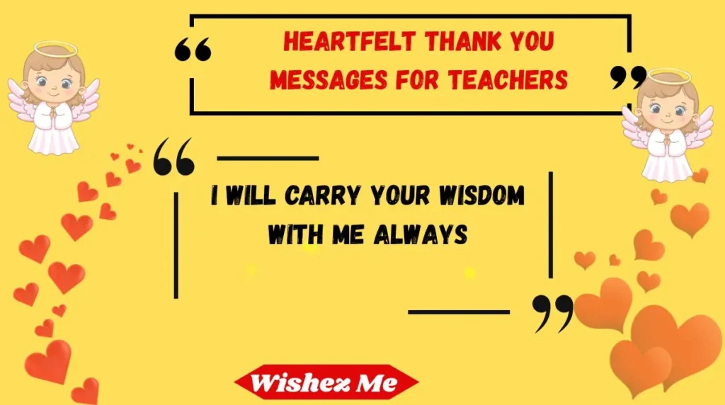 Heartfelt thank you messages for teachers