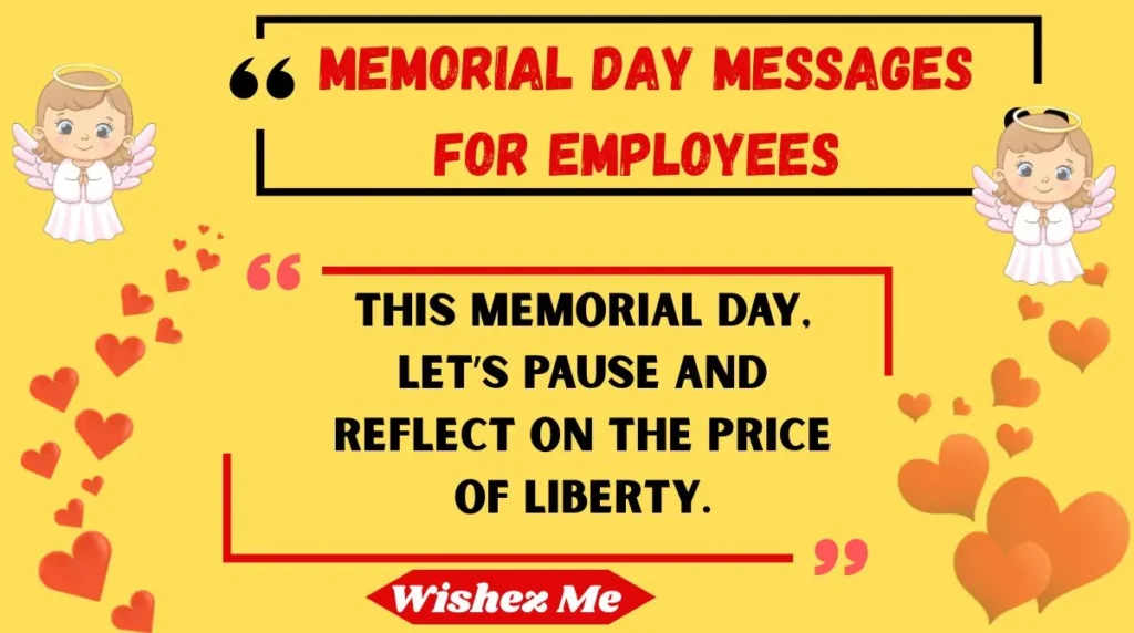 Memorial Day Messages for Employees
