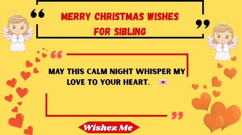 Merry Christmas Wishes for Sibling