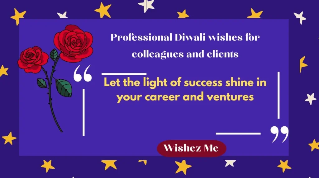 Professional Diwali wishes for colleagues and clients