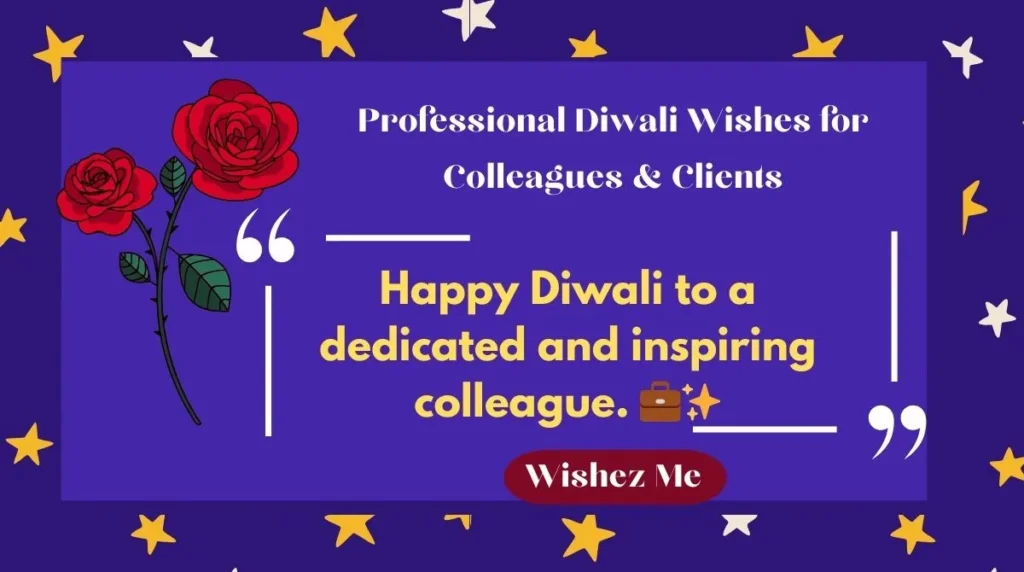 Professional Diwali Wishes for Colleagues & Clients