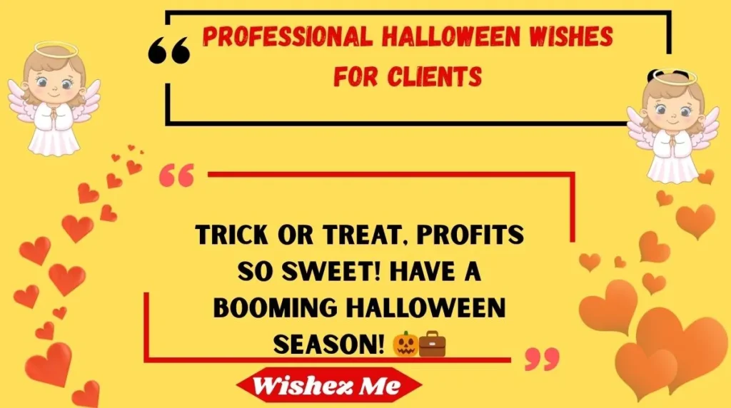 Professional Halloween Wishes for Clients