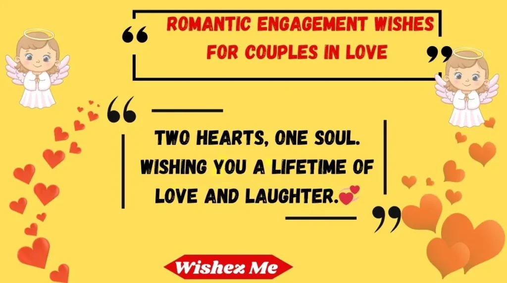 Romantic Engagement Wishes for Couples in Love