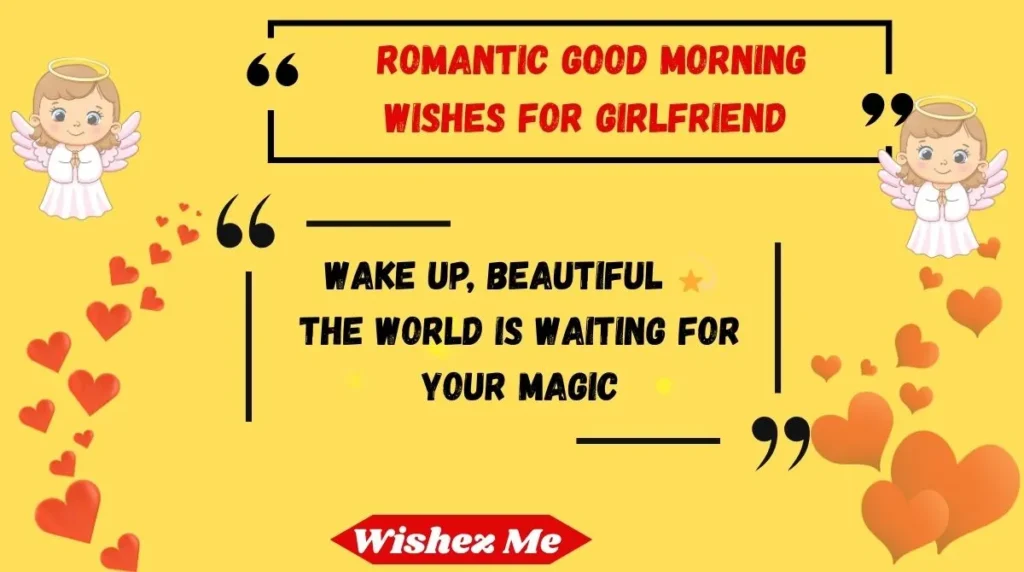 Romantic good morning wishes for girlfriend 
