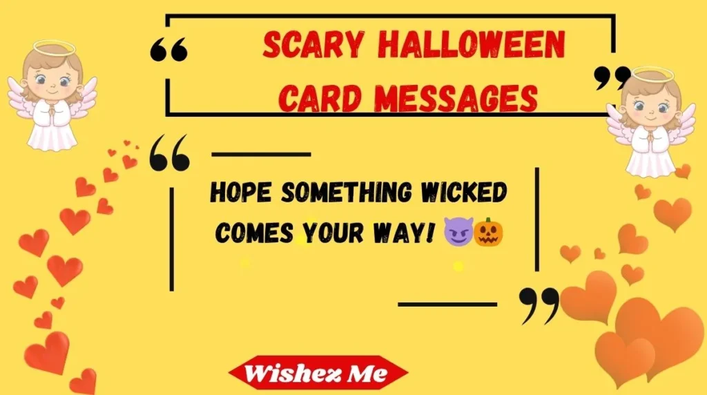 Scary Halloween Card Messages