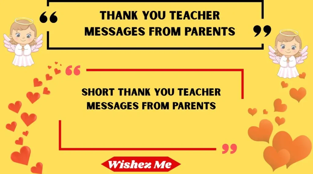 Thank You Message for Teacher