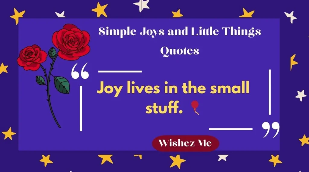 Simple Joys and Little Things Quotes