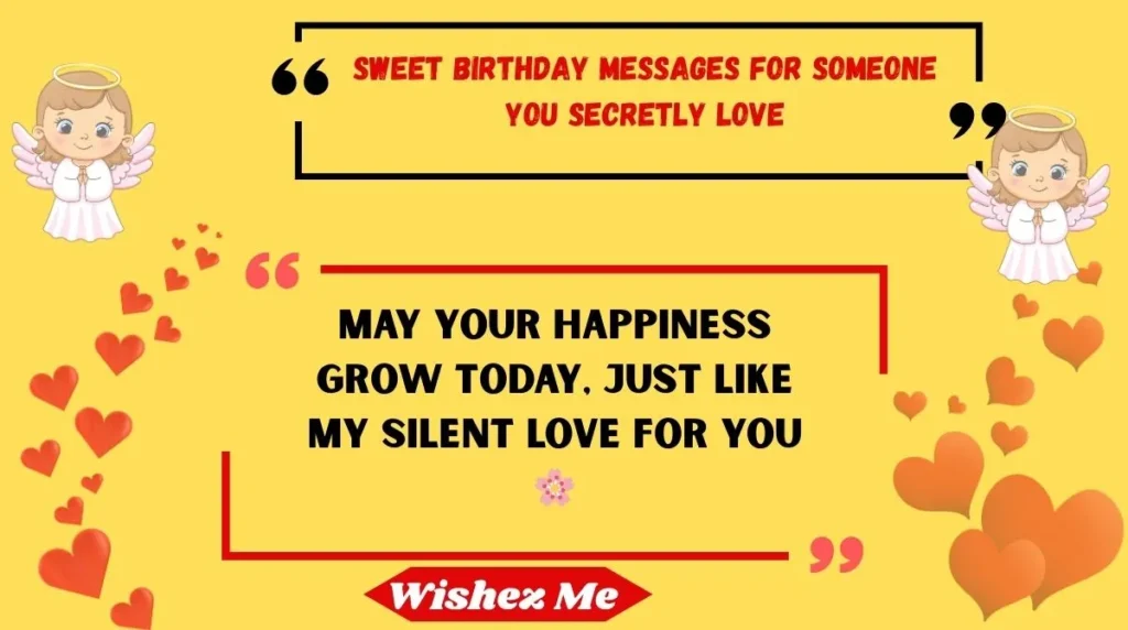 Sweet Birthday Messages for Someone You Secretly Love