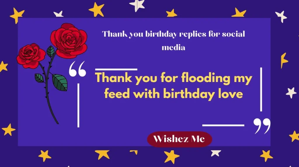 Thank you birthday replies for social media