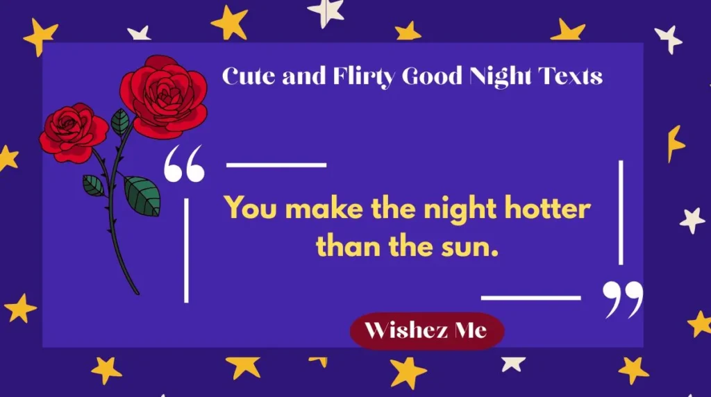 Cute and Flirty Good Night Texts
