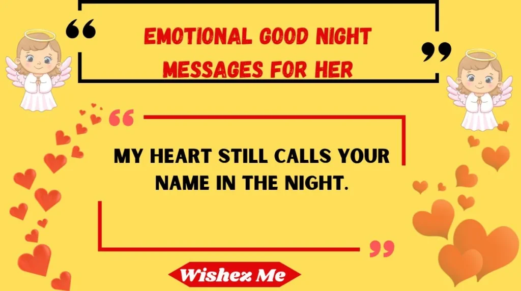 Emotional Good Night Messages for Her