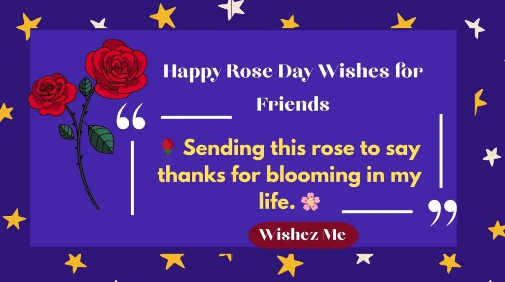 Happy Rose Day Wishes for Friends