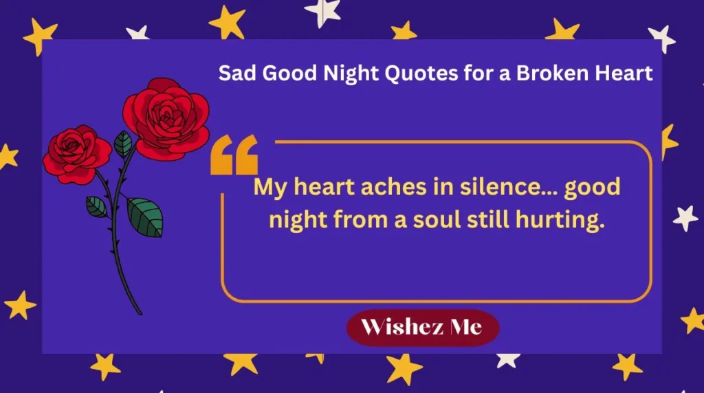 Sad Good Night Quotes for a Broken Heart