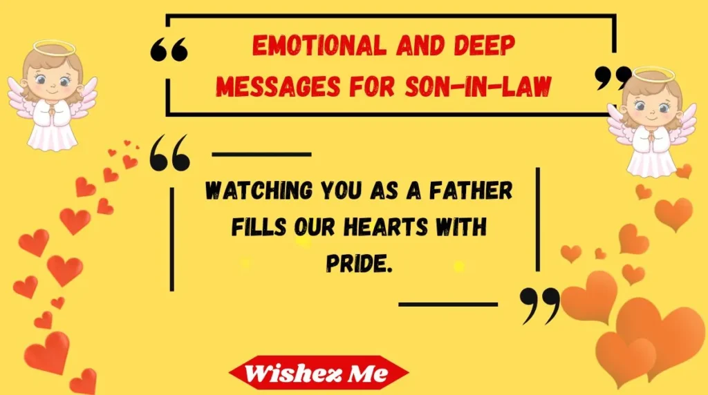 Emotional and Deep Messages for Son-in-Law