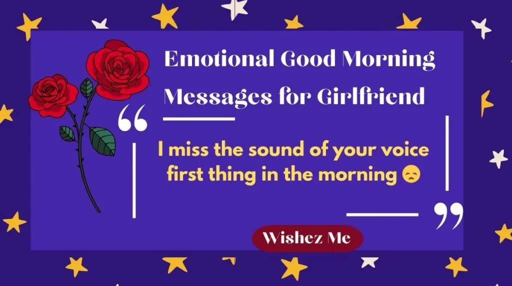 Emotional Good Morning Messages for Girlfriend