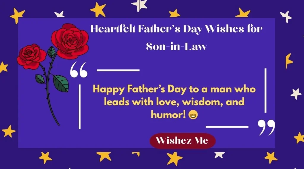 Heartfelt Father's Day Wishes for Son-in-Law