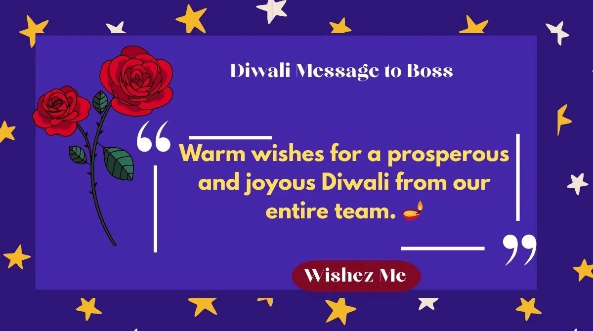 Diwali Message to Boss