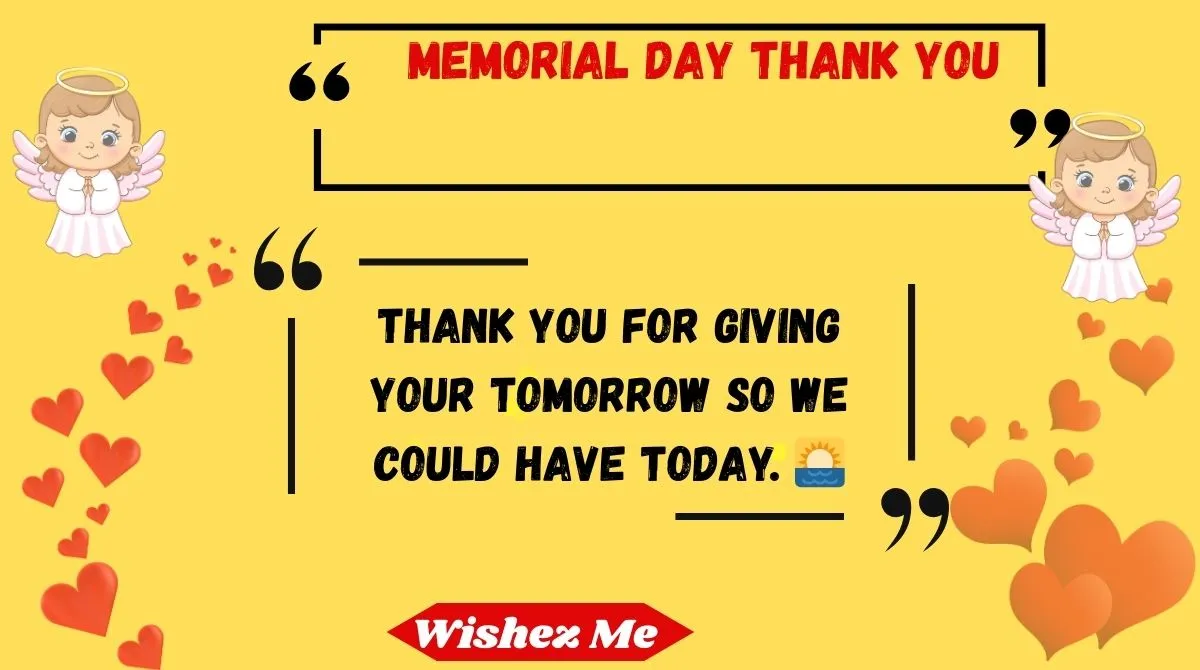 Memorial Day Thank You