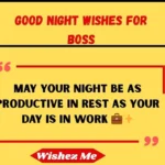 Good Night Wishes for Boss