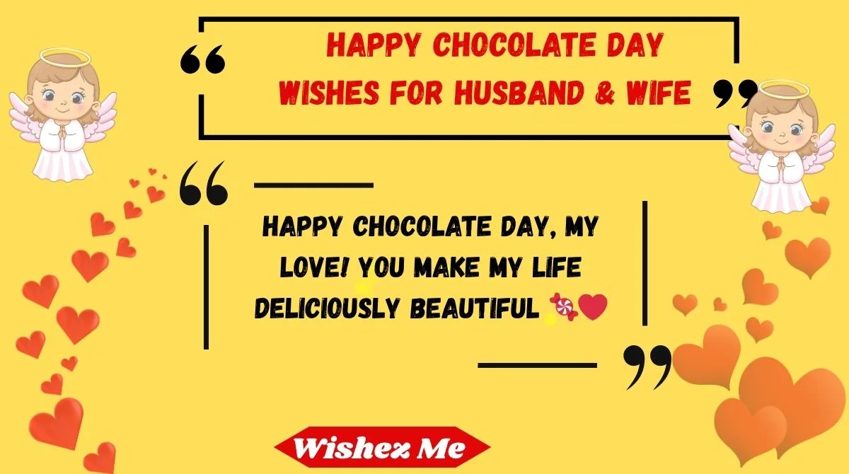 Happy Chocolate Day Wishes for Husband & Wife