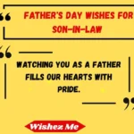 Father's Day Wishes for Son-in-Law