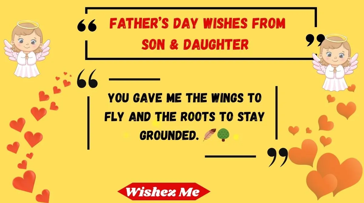 Fatherβs Day Wishes from Son & Daughter